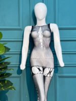 Midnight Aura Mesh Cut-Out Bodystocking - Image 2