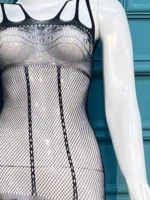 Elegance Floral Lace Bodystocking with Cut-Out Accents - Image 3