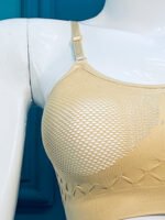 Seamless Breathable Mesh Sports Bra - Image 2