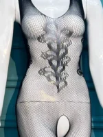Ethereal Noir Floral Mesh Bodystocking - Image 5