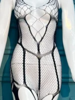 Sensual Noir Fishnet Bodystocking - Image 2