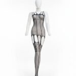 Elegance Floral Lace Bodystocking with Cut-Out Accents