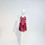 Ethereal Crimson Lace Babydoll & Thong Set