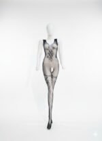 Ethereal Noir Floral Mesh Bodystocking