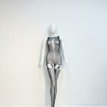 Midnight Aura Mesh Cut-Out Bodystocking