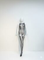 Midnight Aura Mesh Cut-Out Bodystocking